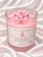 Rose of Strength candle - Soul Seasoned Breast Cancer Awareness Edition