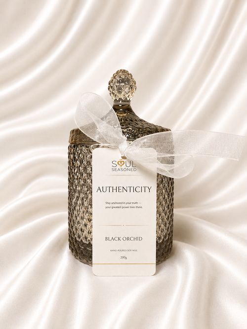 AUTHENTICITY – Black Orchid (Pearl Drop Vessel)
