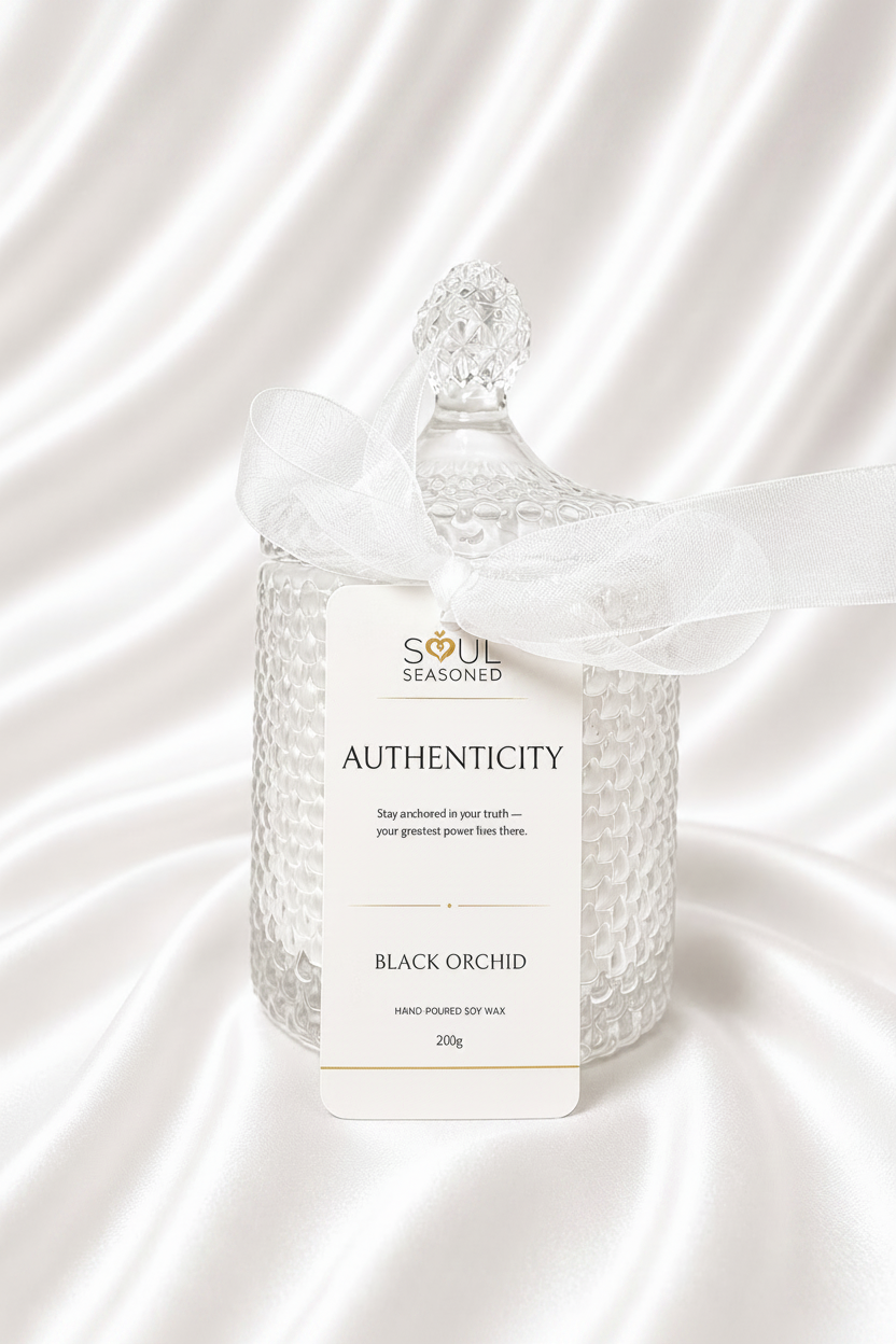 AUTHENTICITY – Black Orchid (Pearl Drop Vessel)