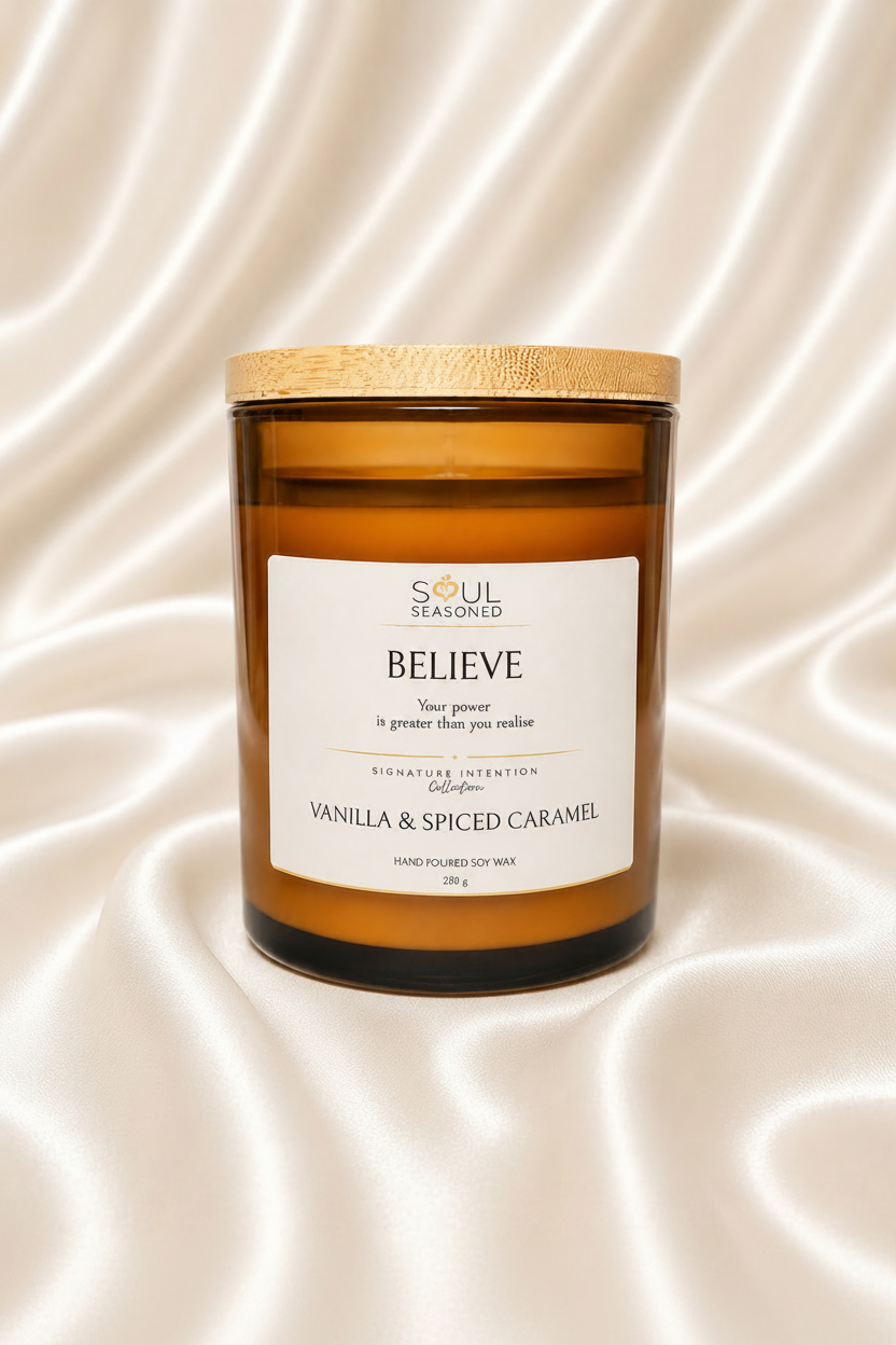 BELIEVE – Vanilla & Spiced Caramel (Cambridge Vessel)