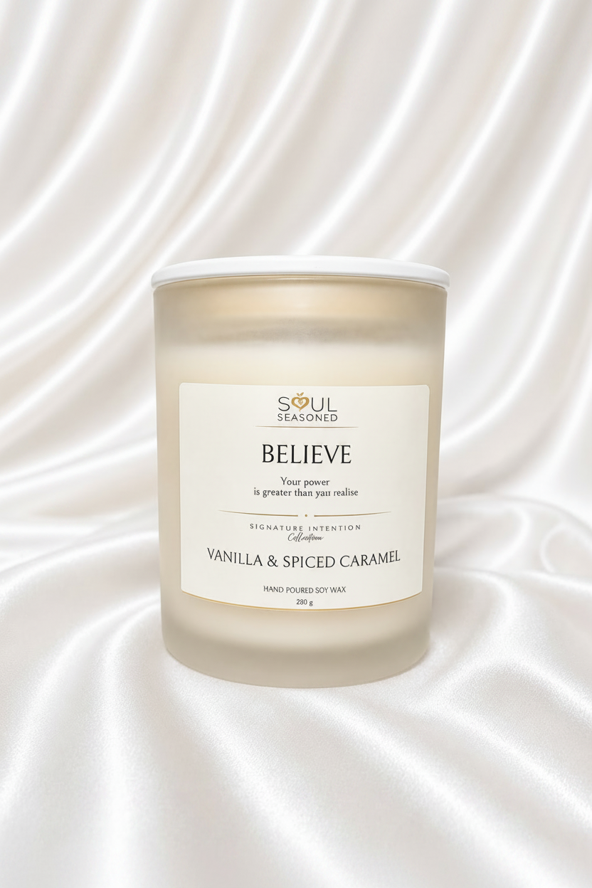 BELIEVE – Vanilla & Spiced Caramel (Cambridge Vessel)