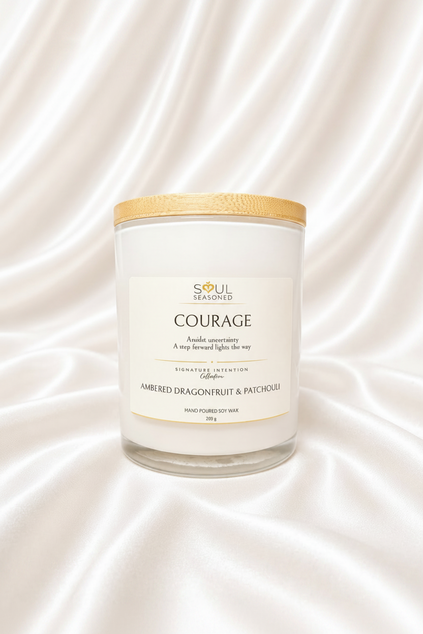 COURAGE – Ambered Dragonfruit & Patchouli (Cambridge Vessel)